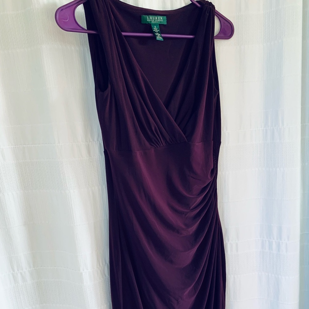 LAUREN Ralph Lauren Plum Stretch Sheath Dress 2